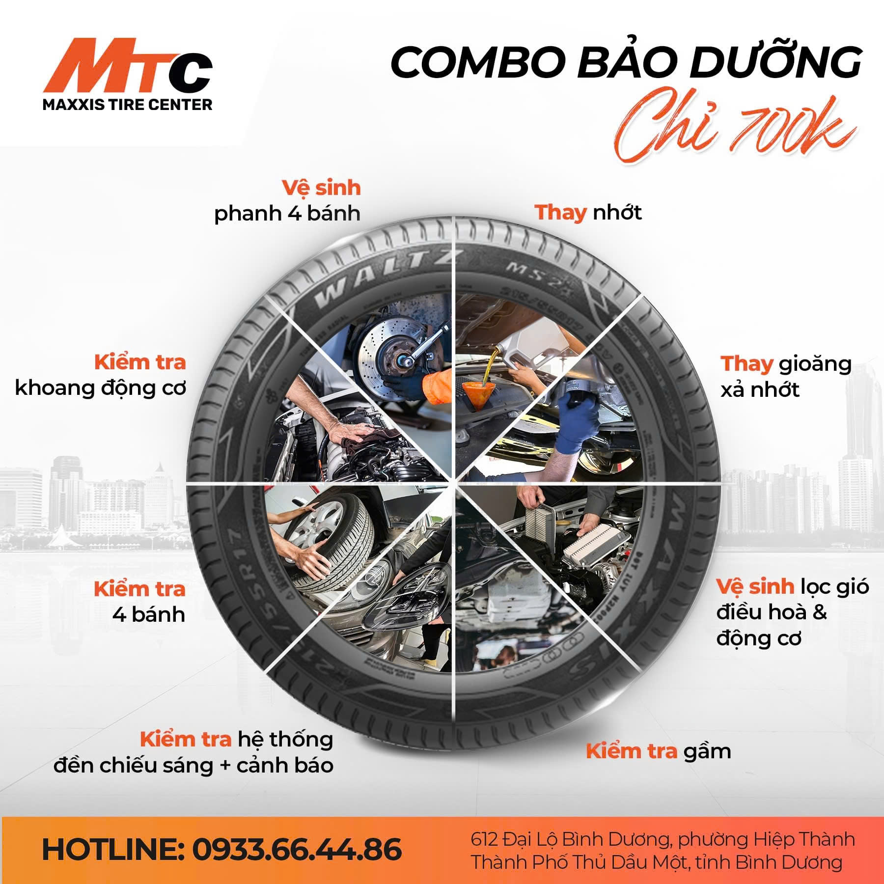 bảo dưỡng nhanh 700K