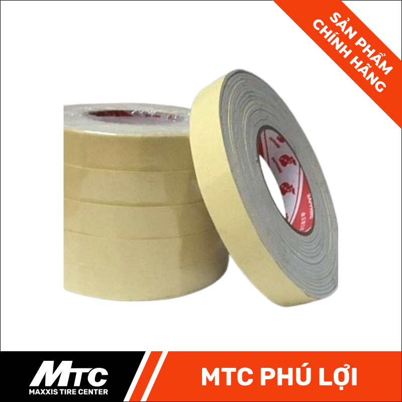 BĂNG KEO 2 MẶT XỐP (10 CUỘN/CÂY)