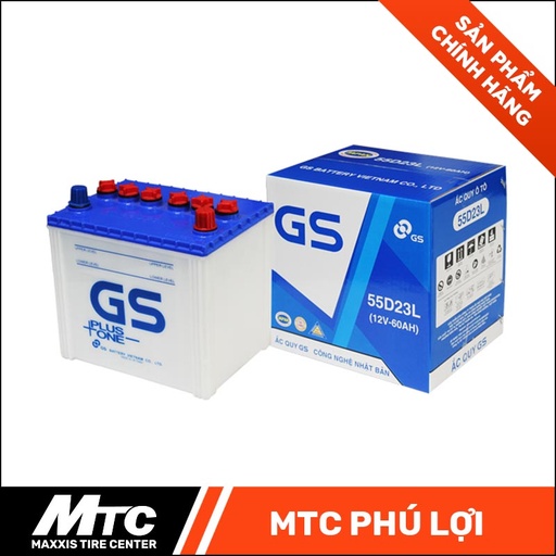 [MTCVCM0053] ẮC QUY GS MF55D23L 12V-60AH VN