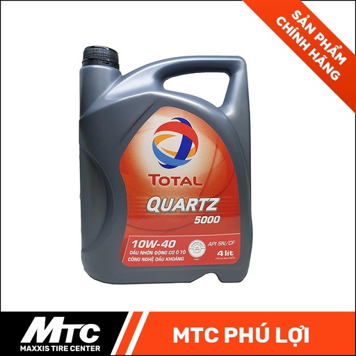 [MTCNHOT0001] DẦU ĐỘNG CƠ XĂNG TOTAL QUARTZ  5000 SN 10W-40 (3B4L)